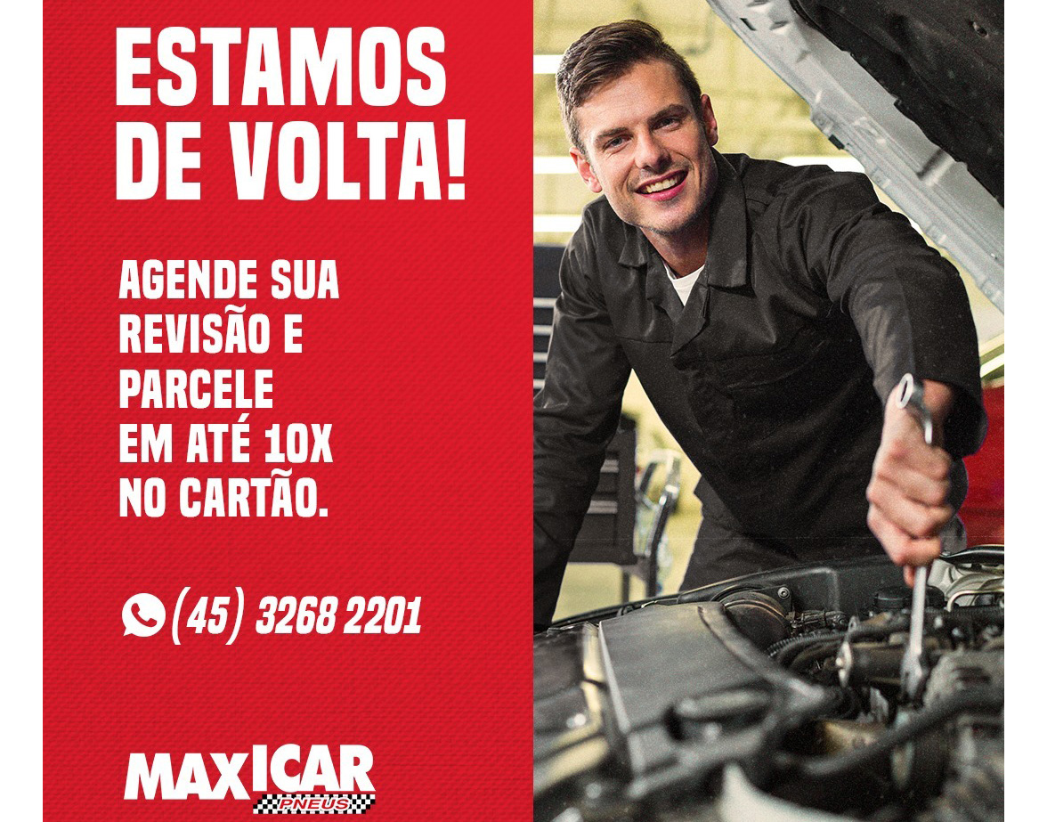 A Maxicar Pneus está de volta para cuidar do seu veículo com todo o profissionalismo que você merece!